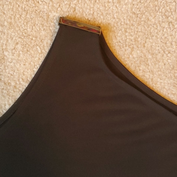 International Concerts black cold shoulder blouse - Picture 7 of 10